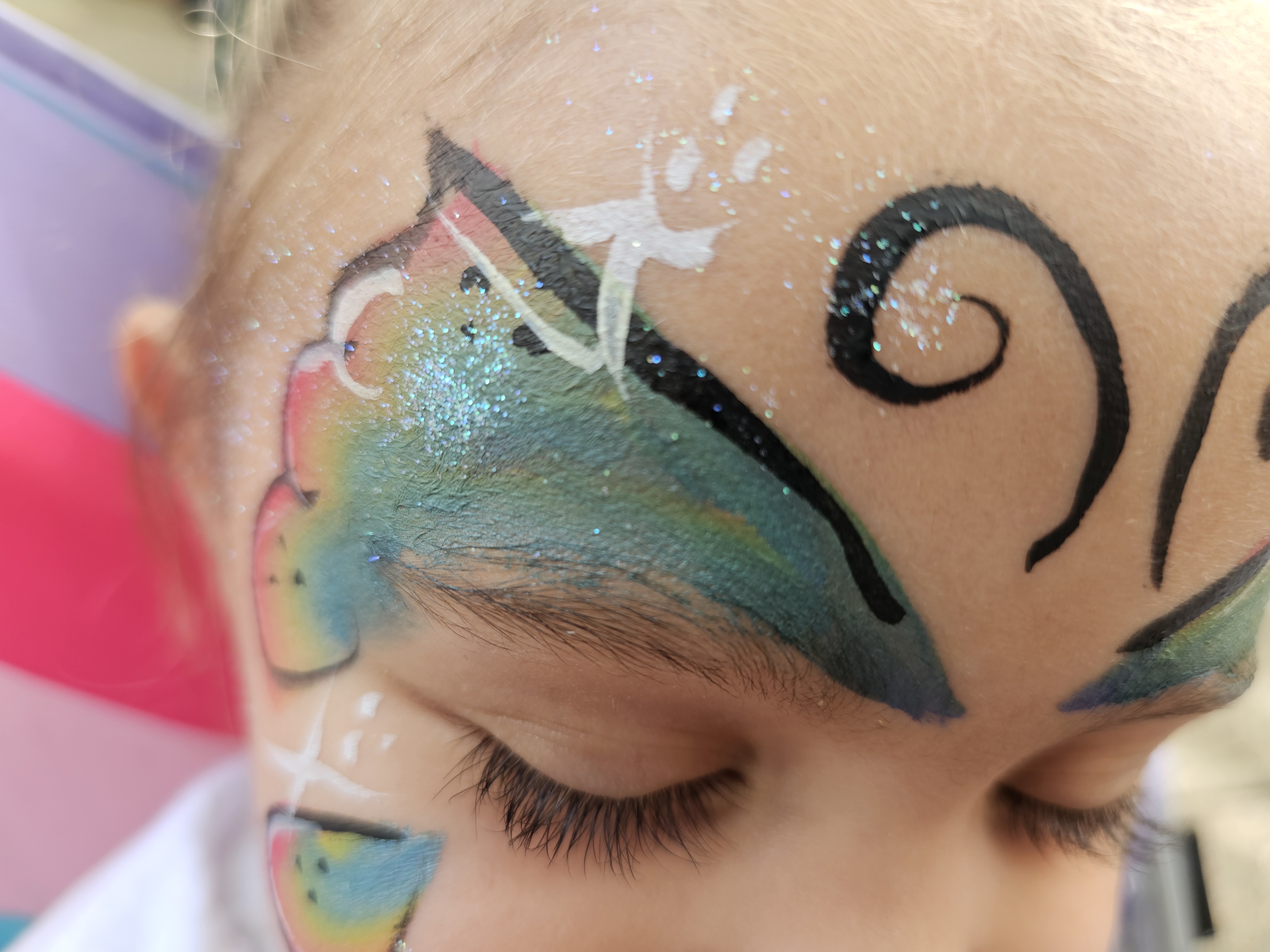 Butterfly face painting