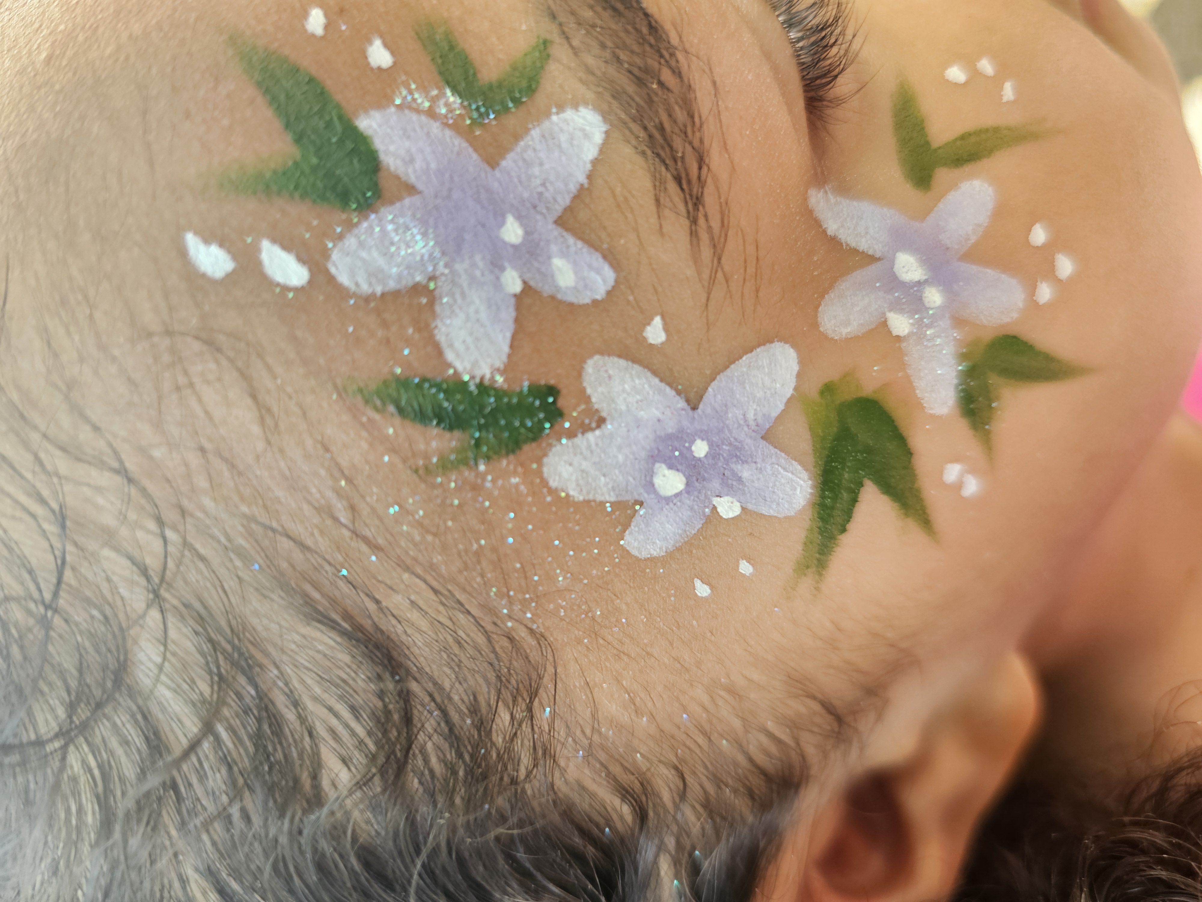 Flower face paint