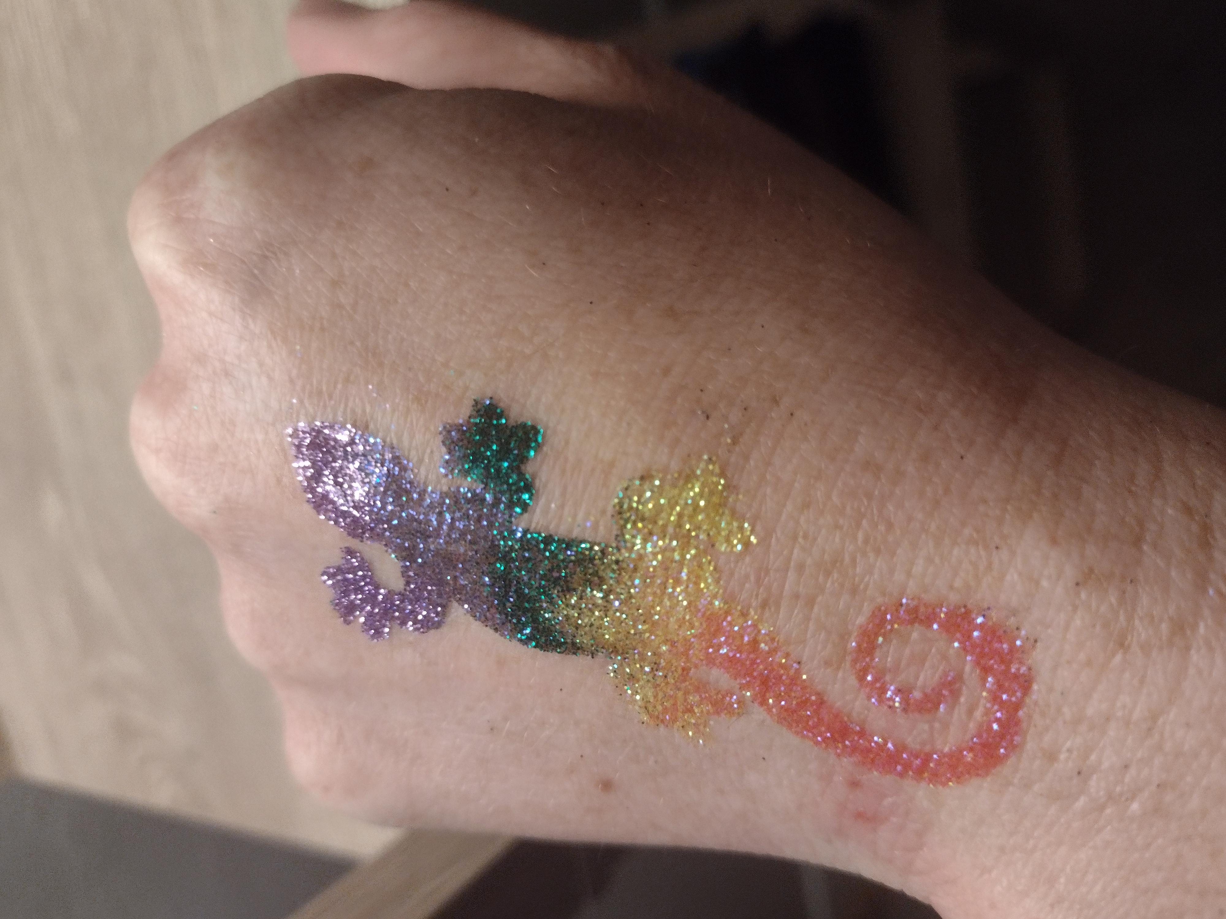 Glitter tattoo
