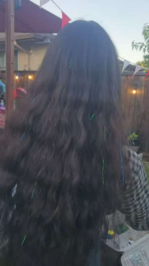 Hair tinseling